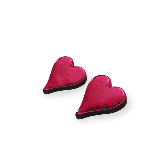 Pink Cupid Shiny Stud Earrings | The Jewellery Stop
