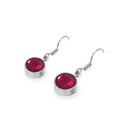 St Tropez Aluminium Circles Shiny Fish Hook Earrings | The Jewellery Stop