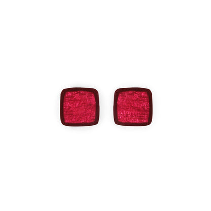 St Tropez Tiles Shiny Small Stud Earrings | The Jewellery Stop