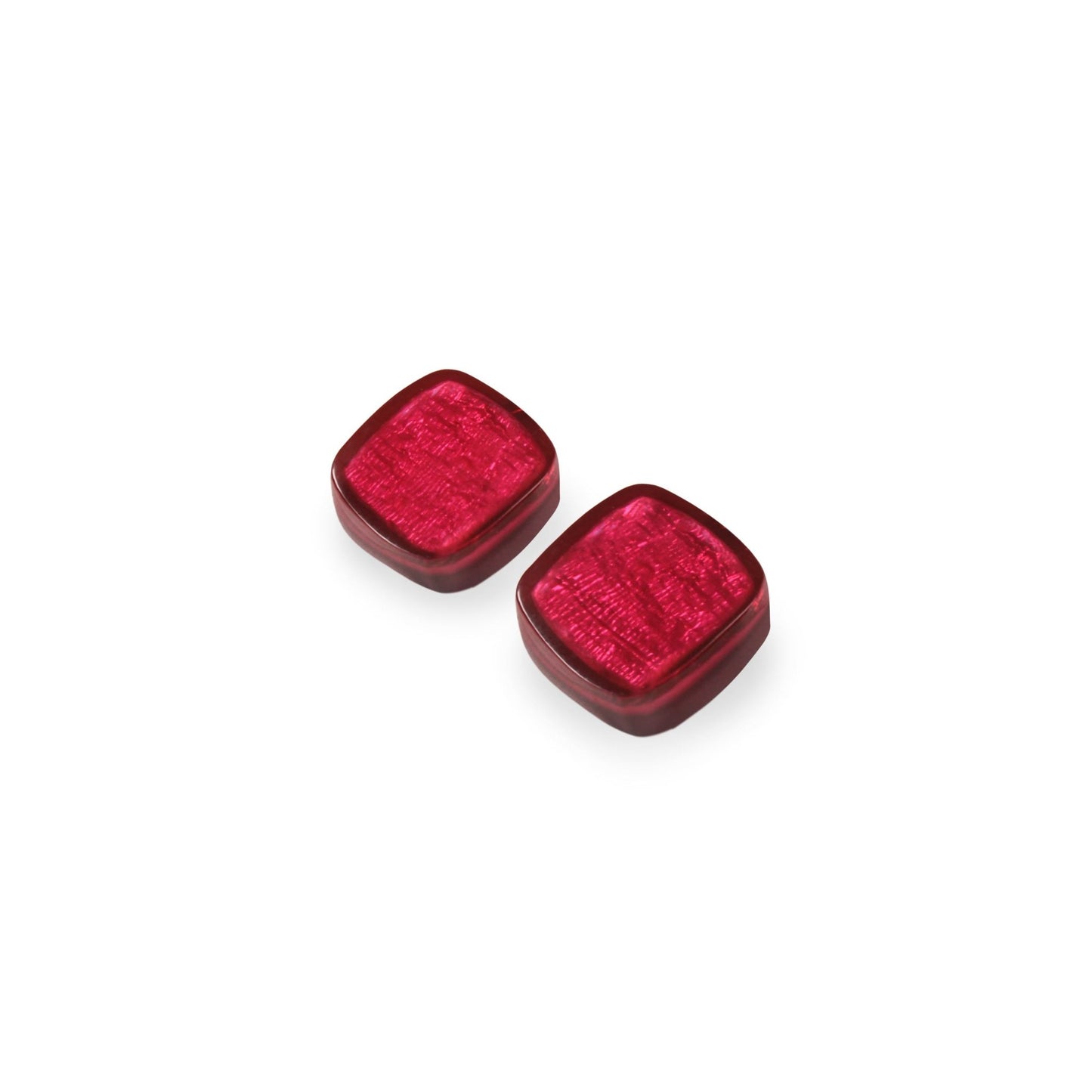 St Tropez Tiles Shiny Small Stud Earrings | The Jewellery Stop