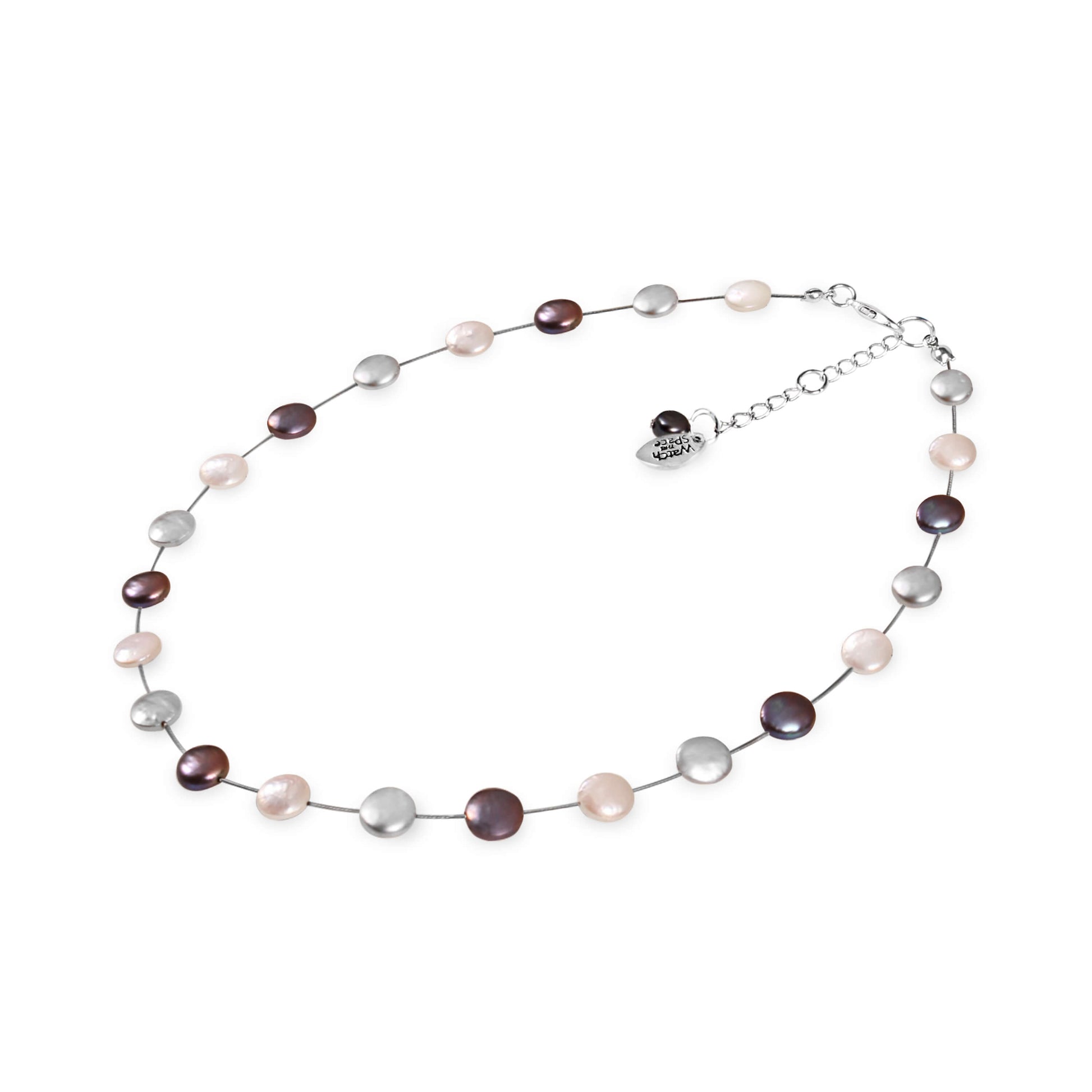 Cool Mix Freshwater Coin Pearl Necklace