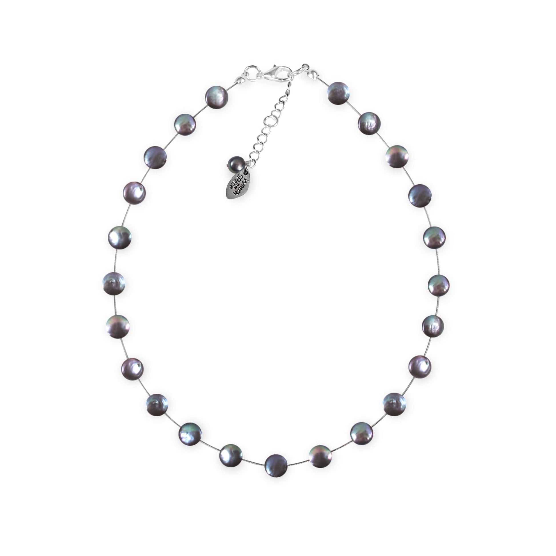 Peacock Freshwater Coin Pearl Necklace