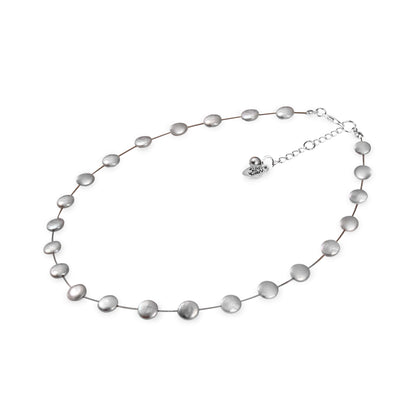 Silver Freshwater Coin Pearl Necklace