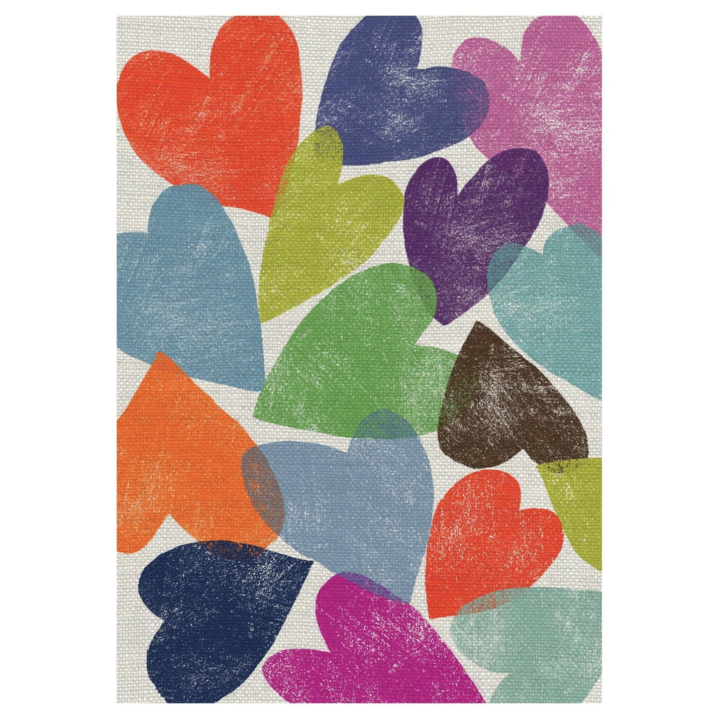 Printed Hearts Greeting Card | The Jewellery Stop