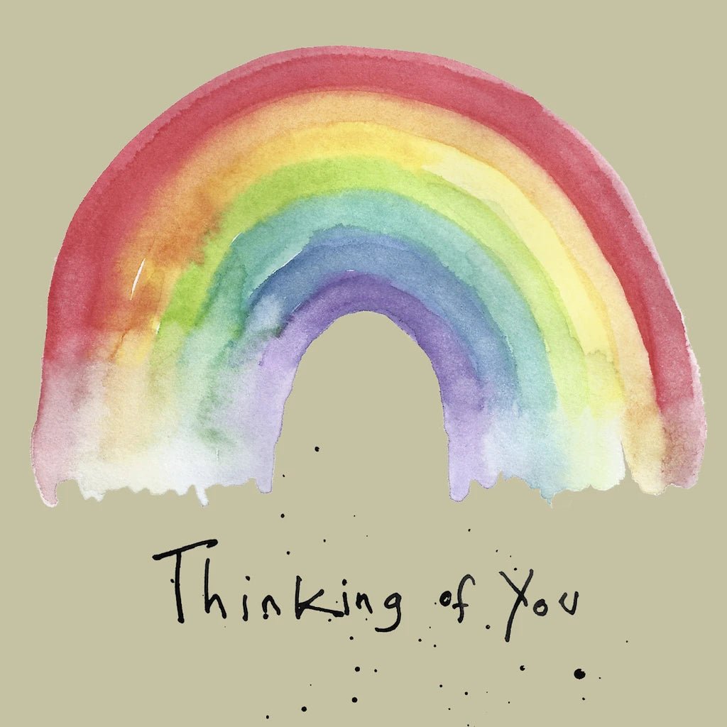 Thinking of you Rainbow Greeting Card | The Jewellery Stop