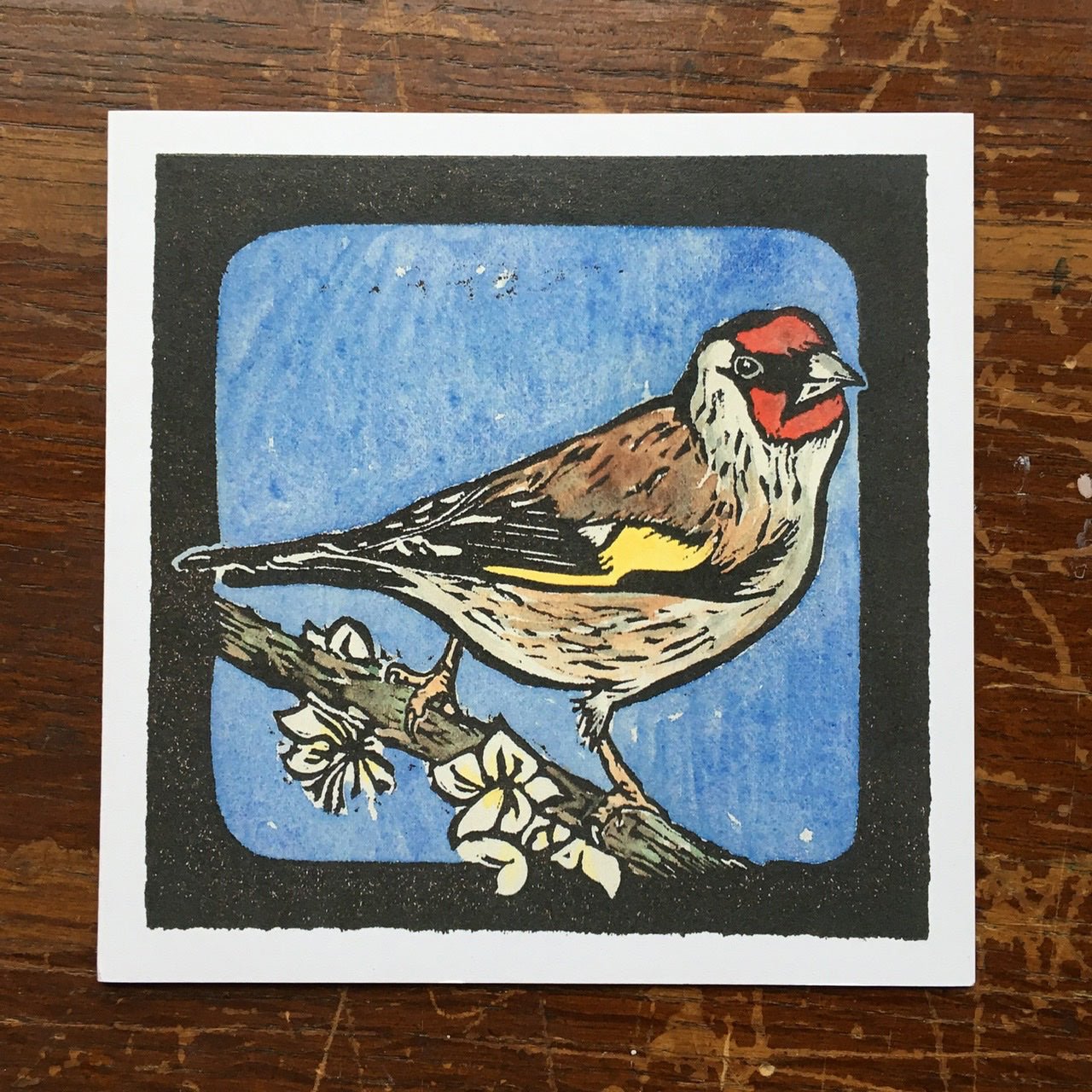 Gold Finch Greeting Card | The Jewellery Stop