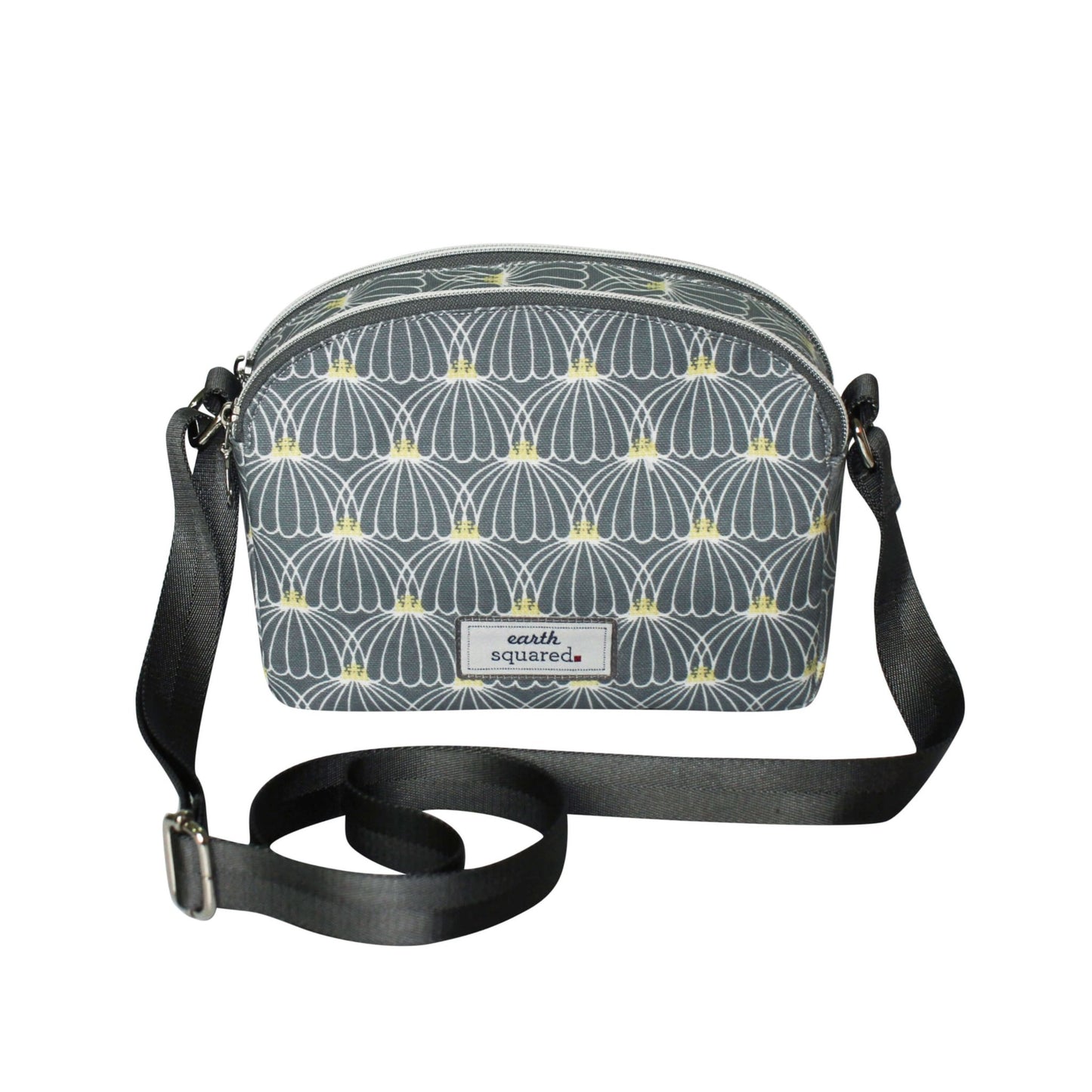 Grey Lantern Oil Cloth Halfmoon Bag | The Jewellery Stop