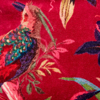 Crimson Printed Velvet Messenger Bag | The Jewellery Stop