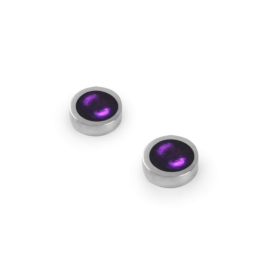 Peacock Bubble Extravaganza Shiny Small Stud Earrings | The Jewellery Stop