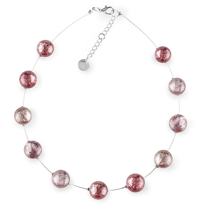 Rose Cabouchon Shiny Necklace