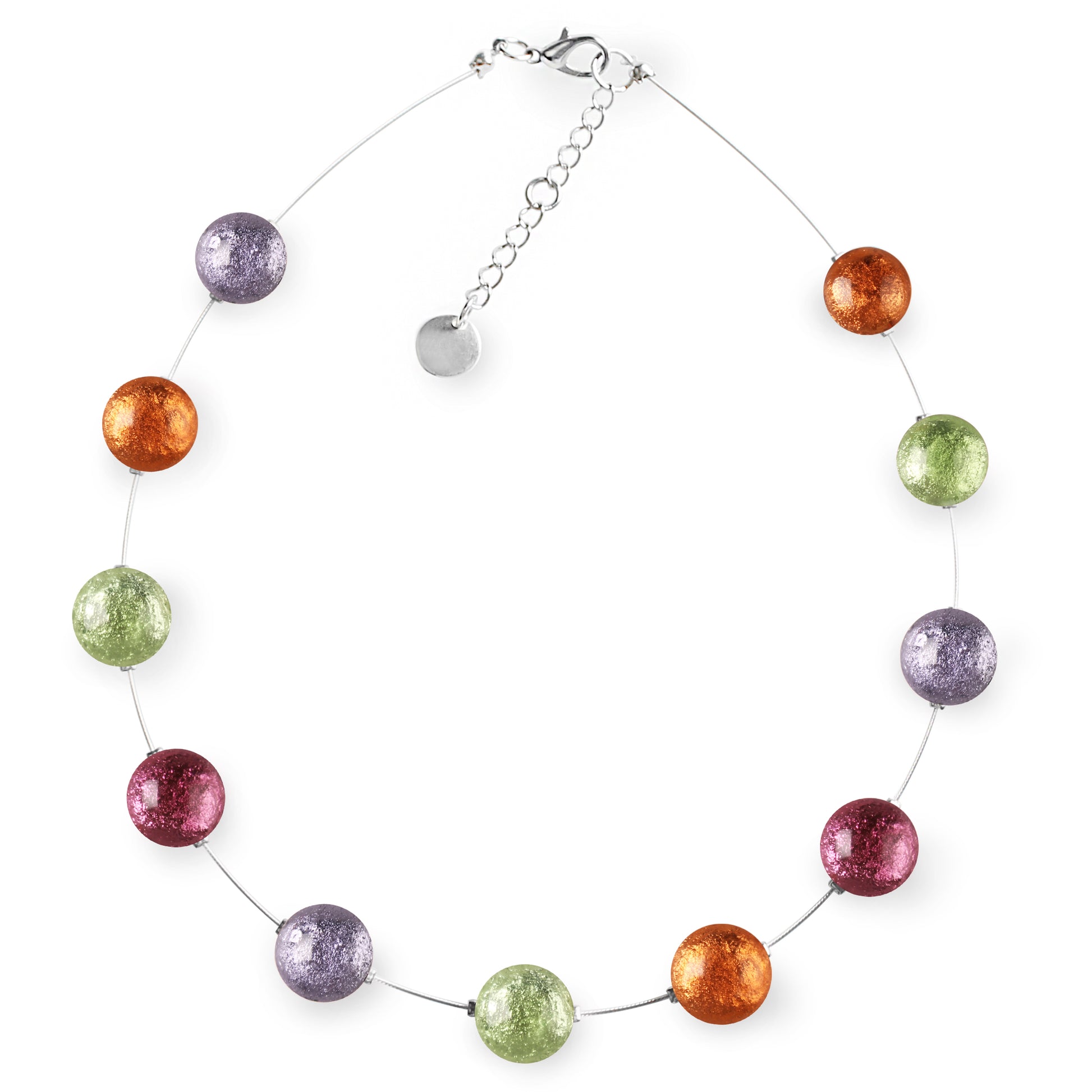 Sherbet Cabouchon Shiny Necklace