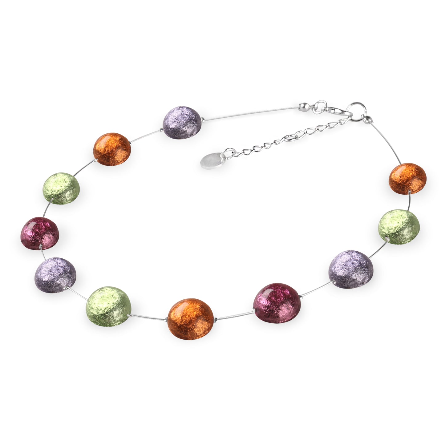 Sherbet Cabouchon Shiny Necklace