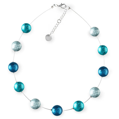 Teal Cabouchon Shiny Necklace