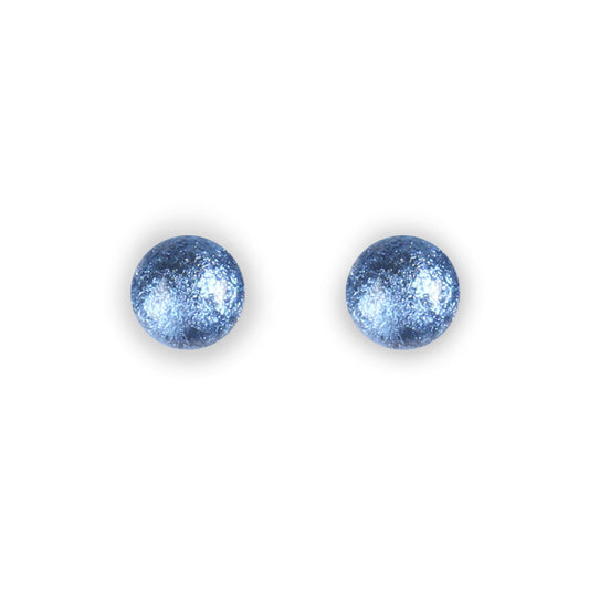 Ice Cabouchon Shiny Small Stud Earrings | The Jewellery Stop