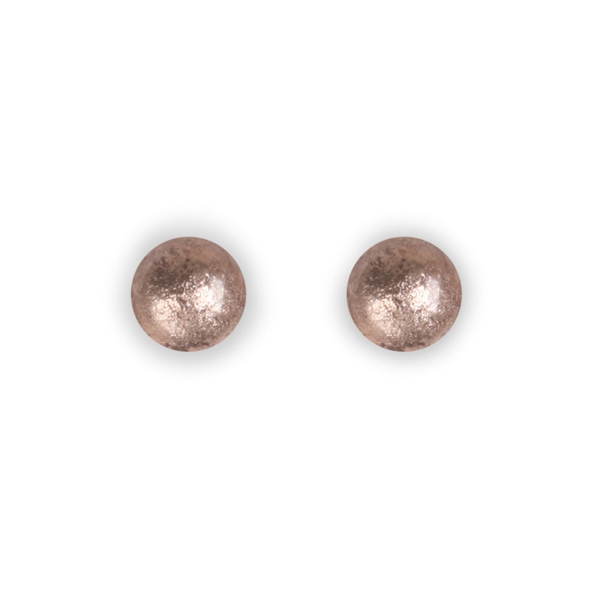 Mink Cabouchon Shiny Small Stud Earrings | The Jewellery Stop