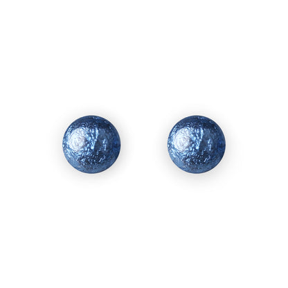 Pacific Cabouchon Shiny Small Stud Earrings