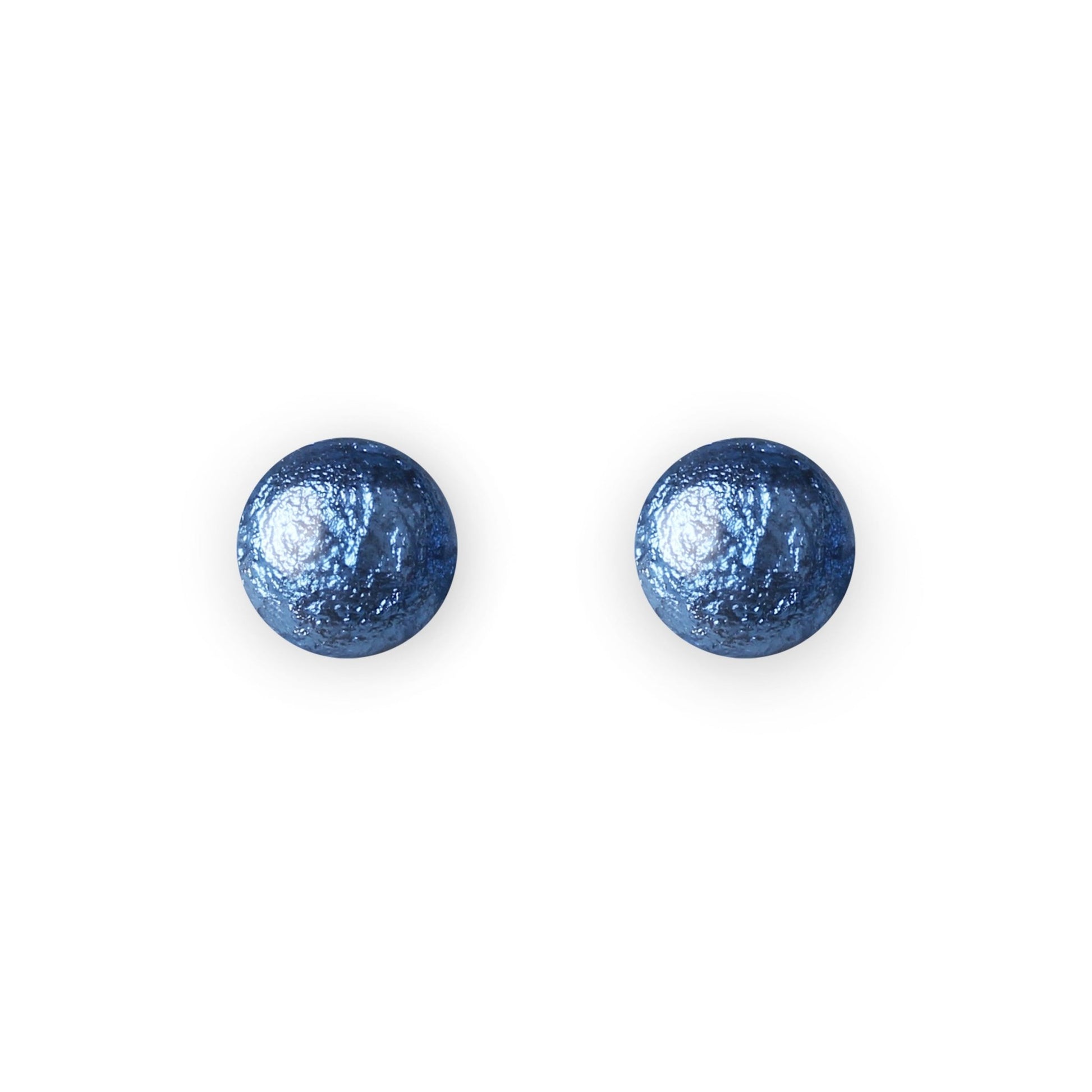 Pacific Cabouchon Shiny Small Stud Earrings | The Jewellery Stop