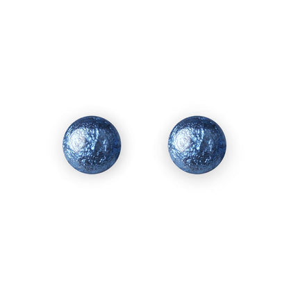 Pacific Cabouchon Shiny Small Stud Earrings | The Jewellery Stop