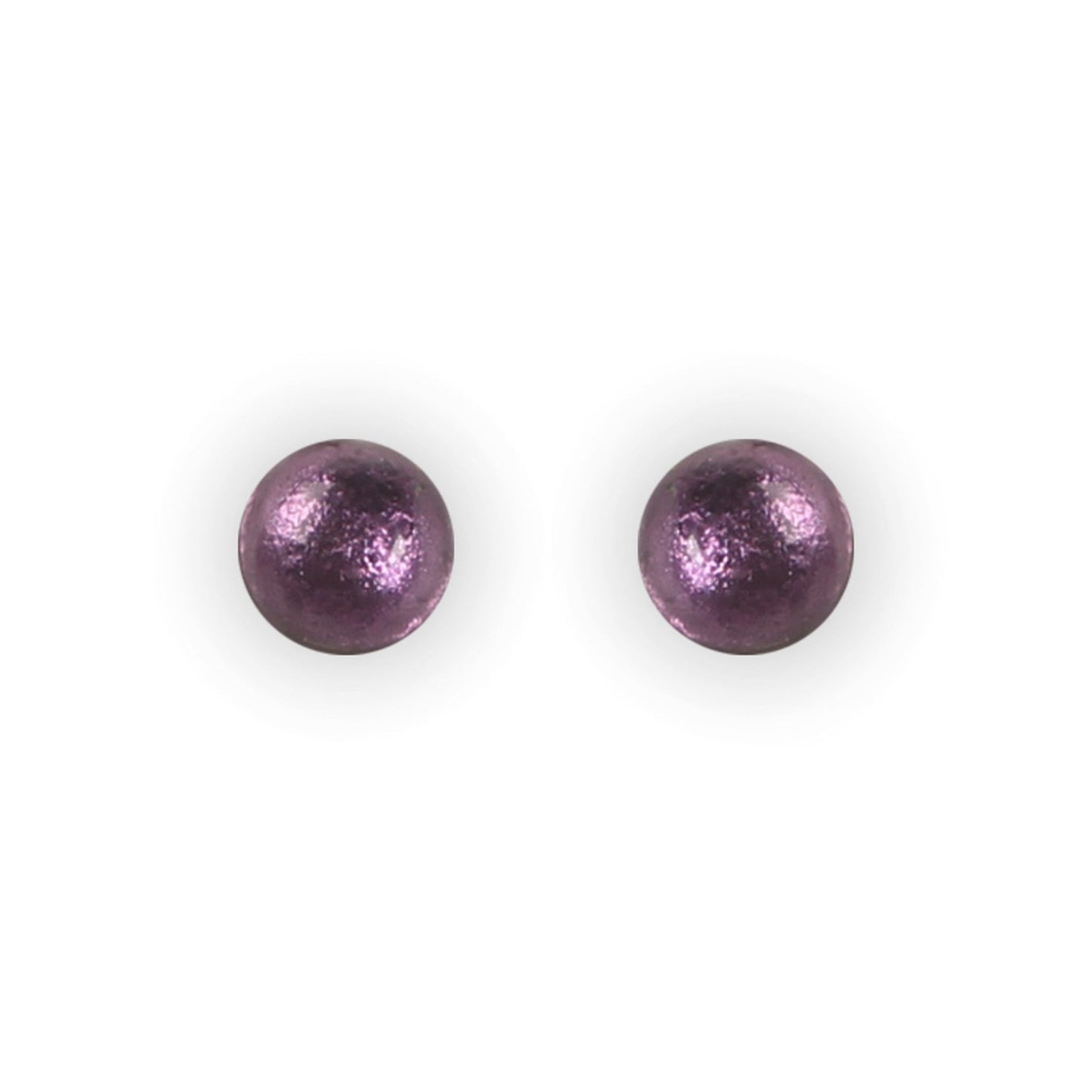 Peacock Cabouchon Shiny Small Stud Earrings | The Jewellery Stop