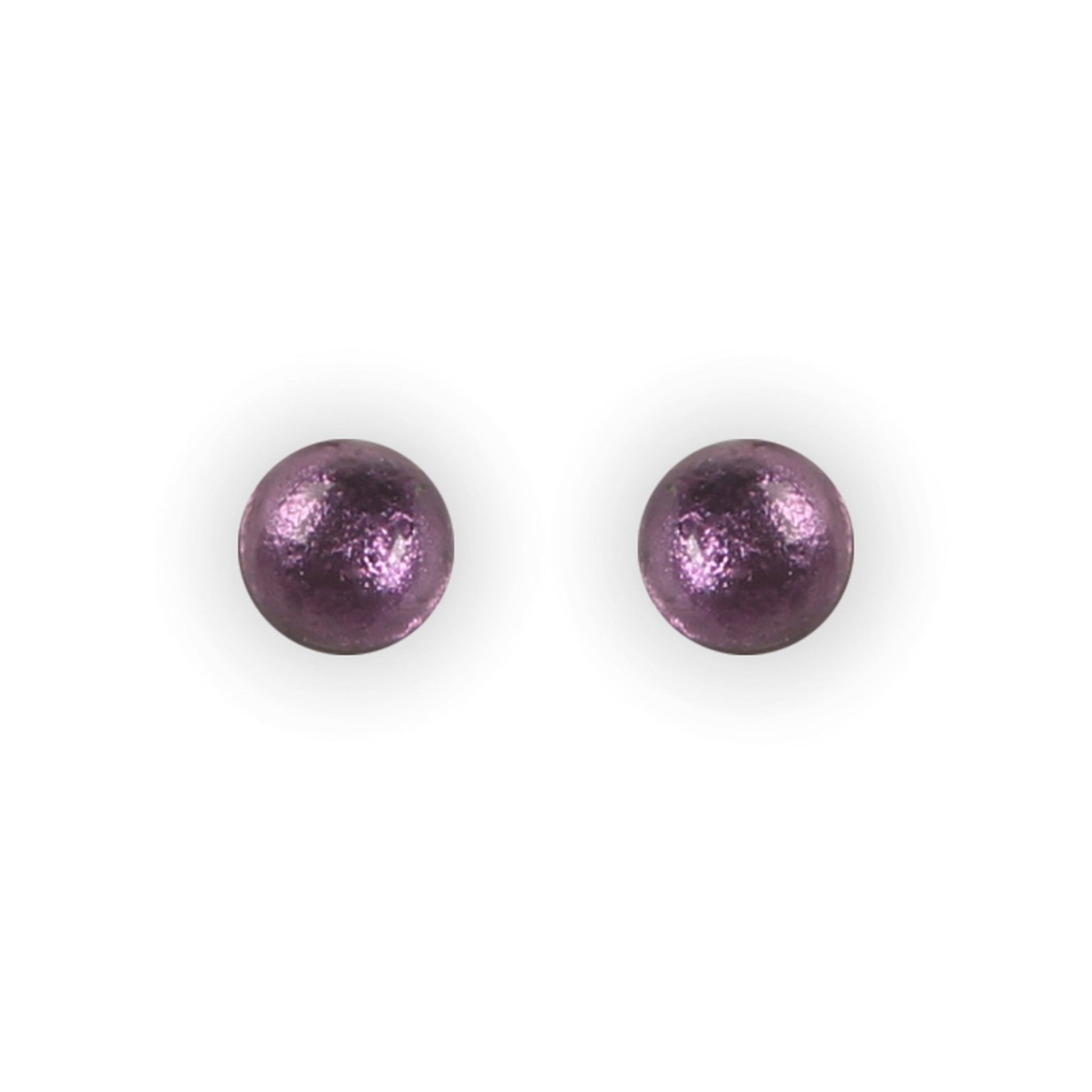 Peacock Cabouchon Shiny Small Stud Earrings | The Jewellery Stop