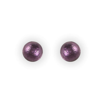 Peacock Cabouchon Shiny Small Stud Earrings | The Jewellery Stop