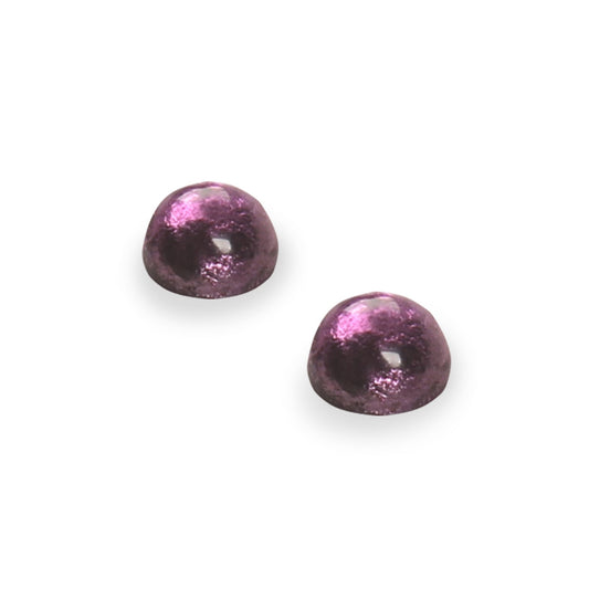 Peacock Cabouchon Shiny Small Stud Earrings | The Jewellery Stop
