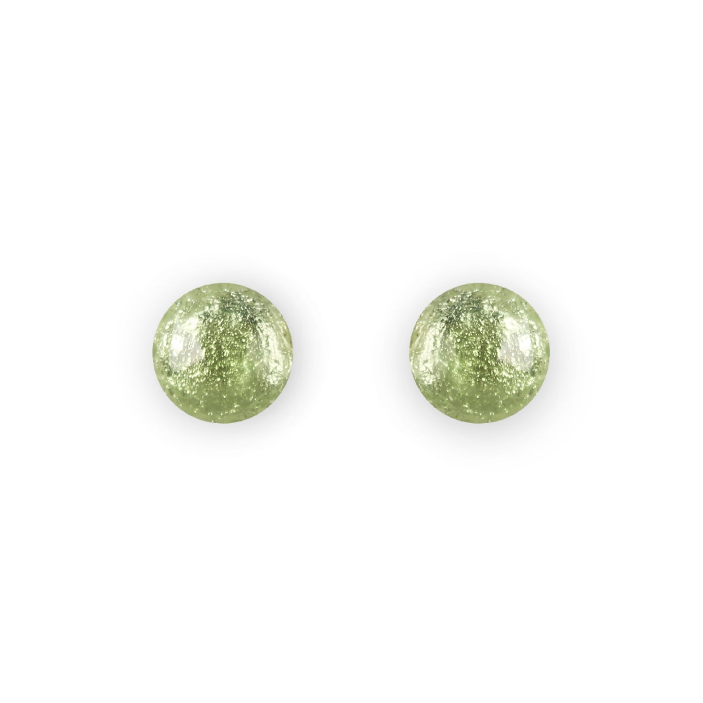 Sherbet Cabouchon Shiny Small Stud Earrings