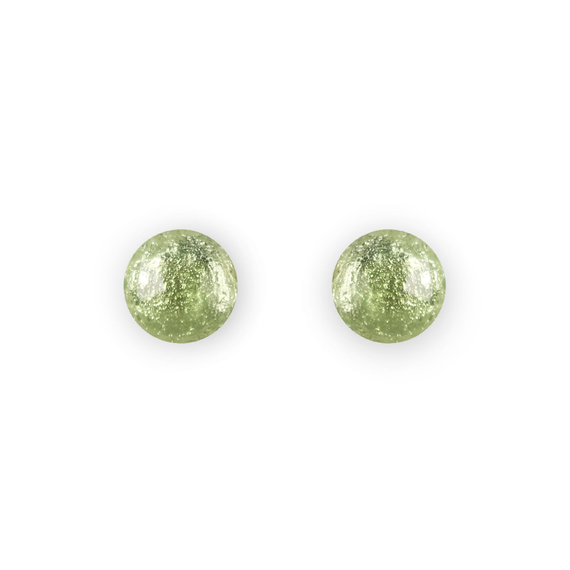 Sherbet Cabouchon Shiny Small Stud Earrings