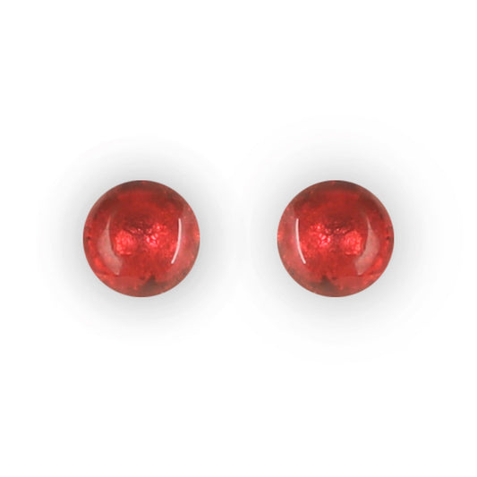 Chilli Cabouchon Shiny Medium Stud Earrings | The Jewellery Stop