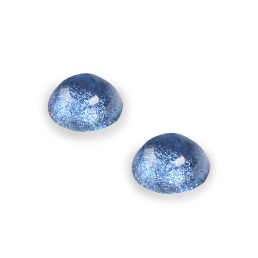 Ice Cabouchon Shiny Medium Stud Earrings | The Jewellery Stop
