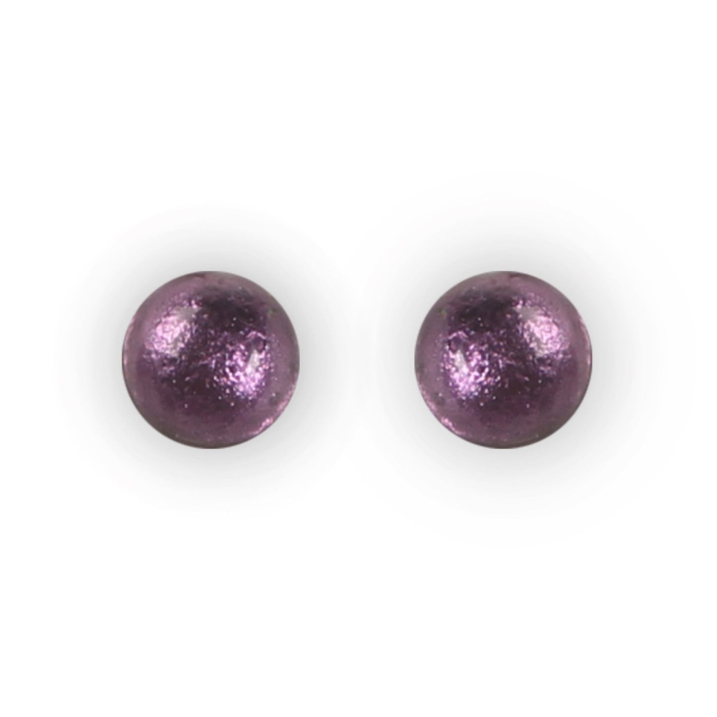 Peacock Cabouchon Shiny Medium Stud Earrings | The Jewellery Stop