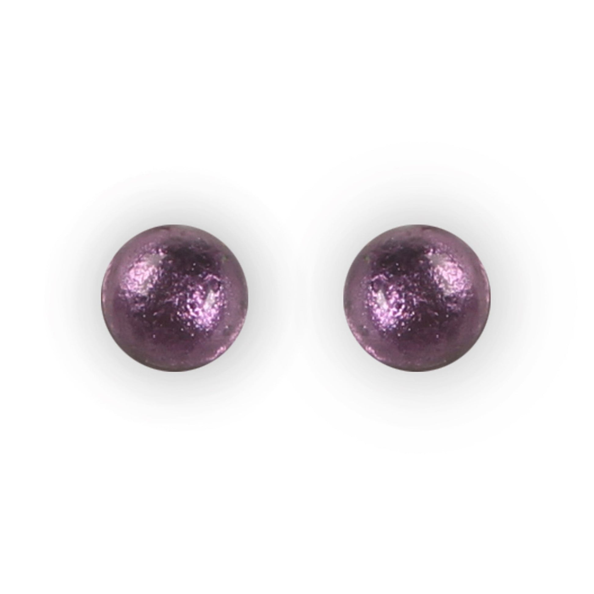 Peacock Cabouchon Shiny Medium Stud Earrings | The Jewellery Stop