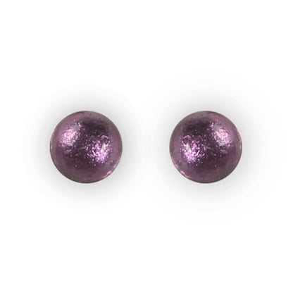 Peacock Cabouchon Shiny Medium Stud Earrings | The Jewellery Stop