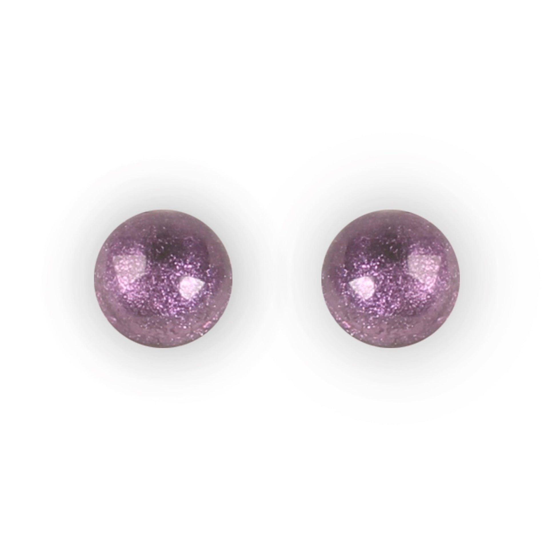 Rainbow Cabouchon Shiny Medium Stud Earrings | The Jewellery Stop