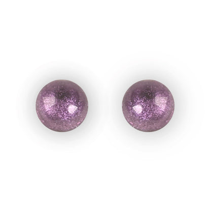 Rainbow Cabouchon Shiny Medium Stud Earrings | The Jewellery Stop