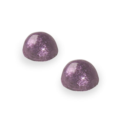 Rainbow Cabouchon Shiny Medium Stud Earrings | The Jewellery Stop