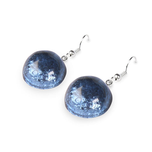 Ice Cabouchon Shiny Fish Hook Earrings | The Jewellery Stop