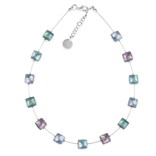 Fjord Cabouchon Squares Shiny Necklace | The Jewellery Stop