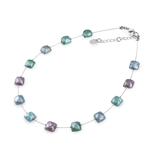 Fjord Cabouchon Squares Shiny Necklace | The Jewellery Stop
