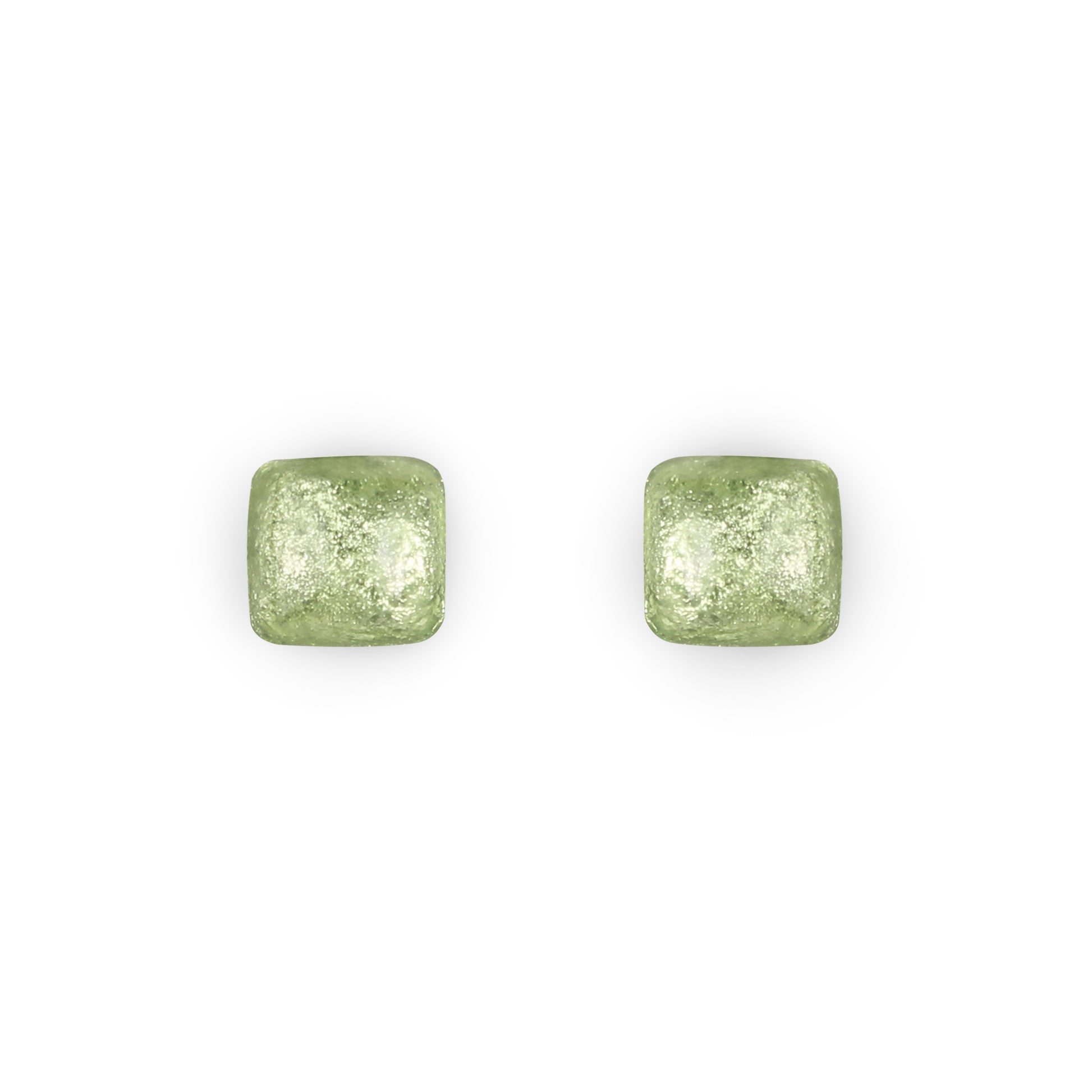Orchard Cabouchon Squares Shiny Stud Earrings