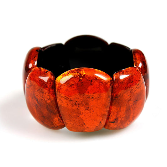 Orange Cleopatra Shiny Bangle | The Jewellery Stop