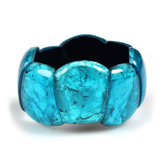 Teal Cleopatra Shiny Bangle | The Jewellery Stop