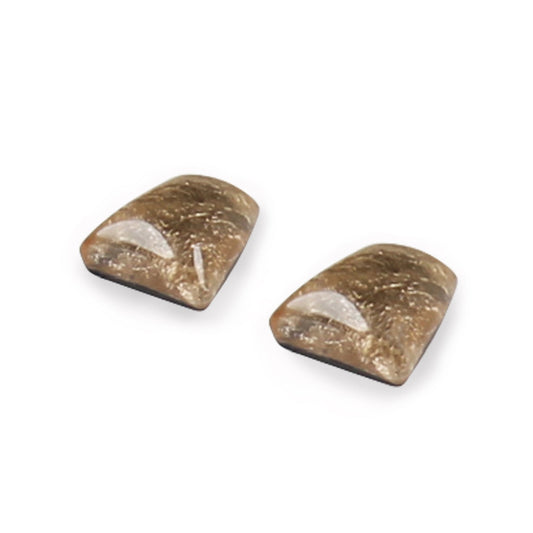 Gold Cleopatra Shiny Stud Earrings | The Jewellery Stop