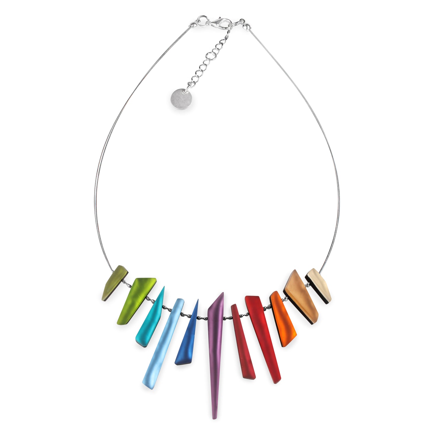 Rainbow Icicle Matte Necklace