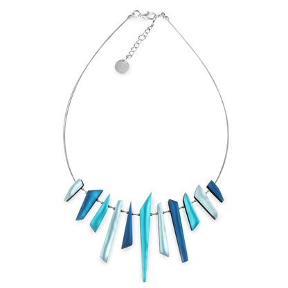 Teal Icicle Matte Necklace