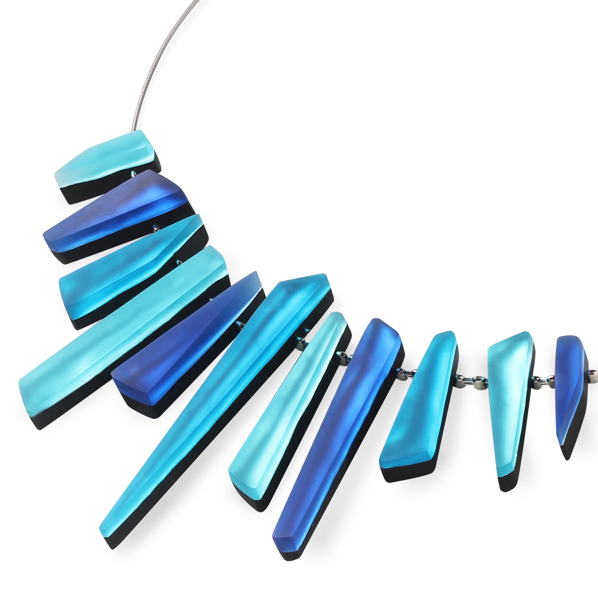 Turquoise Icicle Matte Necklace