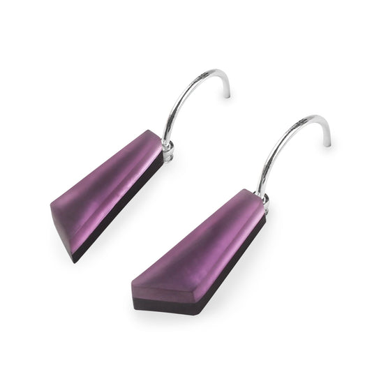 Rainbow Icicle Matte Short Creole Earrings | The Jewellery Stop