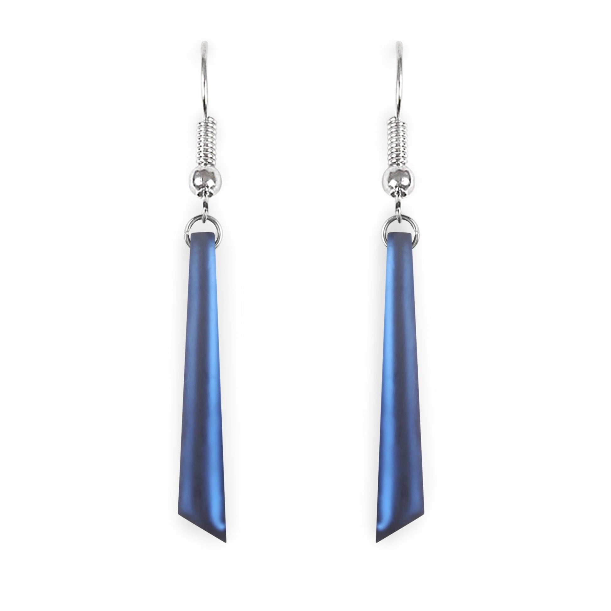 Pacific Icicle Matte Long Fish Hook Earrings | The Jewellery Stop