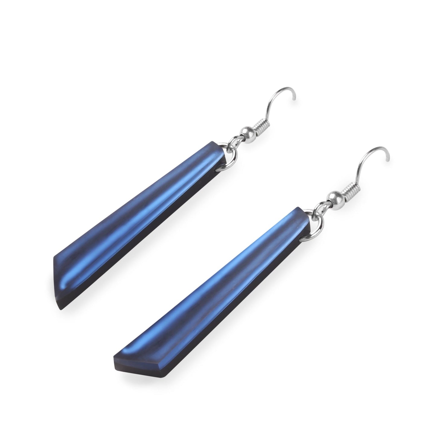 Pacific Icicle Matte Long Fish Hook Earrings | The Jewellery Stop