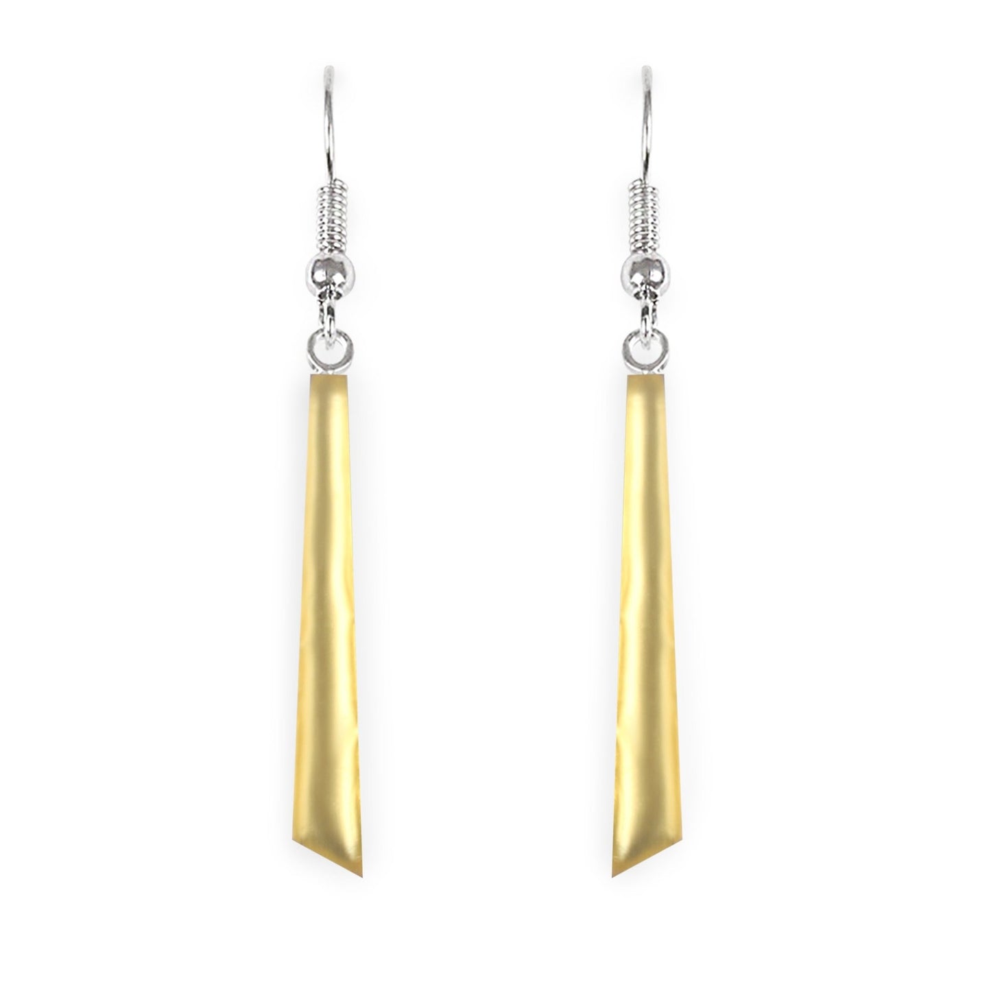 Palomino Icicle Matte Long Fish Hook Earrings | The Jewellery Stop